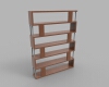 six-shelf-bookcase-建筑-家具-工业CAD模型-3D城
