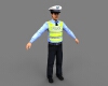 交警-角色人体-其它-VR/AR模型-3D城