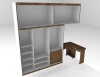 bedroom-closet-female-建筑-室内-工业CAD模型-3D城