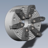 10 inch 6 jaw lathe chuck-工业设备-零部件-工业CAD模型-3D城