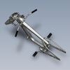 The fork with frame for iz-350 as an assembly-汽车-摩托车-工业CAD模型-3D城