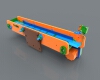 Conveyor spacing can be adjusted-工业设备-机器设备-工业CAD模型-3D城