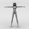 可爱MM-角色人体-角色-VR/AR模型-3D城