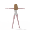 可爱MM-角色人体-角色-VR/AR模型-3D城