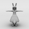 东方 兔子-角色人体-角色-VR/AR模型-3D城