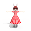 东方 兔子-角色人体-角色-VR/AR模型-3D城
