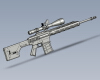 sniper-rifle-m24-svd-ak47-rsass-revolver-军事-武器-工业CAD模型-3D城