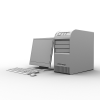 台式办公电脑-科技-家用电器-VR/AR模型-3D城