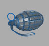 grenade1500-军事-武器-工业CAD模型-3D城