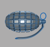 grenade1500-军事-武器-工业CAD模型-3D城