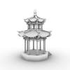 古建凉亭-建筑-古建筑-VR/AR模型-3D城