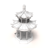 古建凉亭-建筑-古建筑-VR/AR模型-3D城