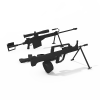 枪-军事-枪炮-VR/AR模型-3D城