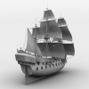 古代战船-船舶-VR/AR模型-3D城