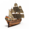 古代战船-船舶-VR/AR模型-3D城