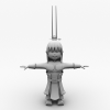 吕布-角色人体-角色-VR/AR模型-3D城