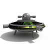 UFO-科技-航天卫星-VR/AR模型-3D城