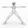 春丽-角色人体-角色-VR/AR模型-3D城