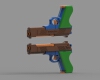 pistol-军事-枪炮-工业CAD模型-3D城