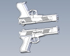 pistol-军事-枪炮-工业CAD模型-3D城