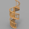 spiral-stair-case-建筑-家具-工业CAD模型-3D城