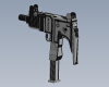 uzi-sub-machine-gun-9mm-军事-枪炮-工业CAD模型-3D城