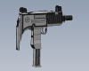 uzi-sub-machine-gun-9mm-军事-枪炮-工业CAD模型-3D城