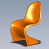 panton-chair-建筑-家具-工业CAD模型-3D城