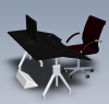ergonomic-computer-table-建筑-办公-工业CAD模型-3D城