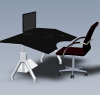 ergonomic-computer-table-建筑-办公-工业CAD模型-3D城