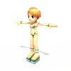 小女孩-角色人体-角色-VR/AR模型-3D城