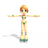 小女孩-角色人体-角色-VR/AR模型-3D城