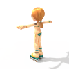 小女孩-角色人体-角色-VR/AR模型-3D城