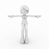 小女孩-角色人体-角色-VR/AR模型-3D城
