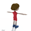 卡通小男孩-角色人体-角色-VR/AR模型-3D城