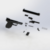 Airsoft gun-军事-枪炮-工业CAD模型-3D城