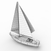 帆船游艇船-船舶-其它-VR/AR模型-3D城