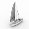 帆船游艇船-船舶-其它-VR/AR模型-3D城