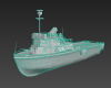 小型军舰-船舶-军事船舶-VR/AR模型-3D城