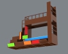 Children bed-建筑-家具-工业CAD模型-3D城