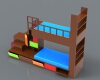 Children bed-建筑-家具-工业CAD模型-3D城
