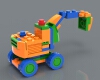 Lego excavator-文体生活-玩具-工业CAD模型-3D城