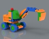 Lego excavator-文体生活-玩具-工业CAD模型-3D城