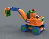 Lego excavator-文体生活-玩具-工业CAD模型-3D城