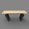 Steel structure table-建筑-家具-工业CAD模型-3D城