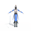nvzike-角色人体-角色-VR/AR模型-3D城