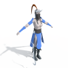 nvzike-角色人体-角色-VR/AR模型-3D城