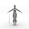 nvzike-角色人体-角色-VR/AR模型-3D城