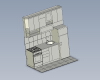 2 meters kitchen-建筑-厨房-工业CAD模型-3D城