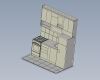 2 meters kitchen-建筑-厨房-工业CAD模型-3D城